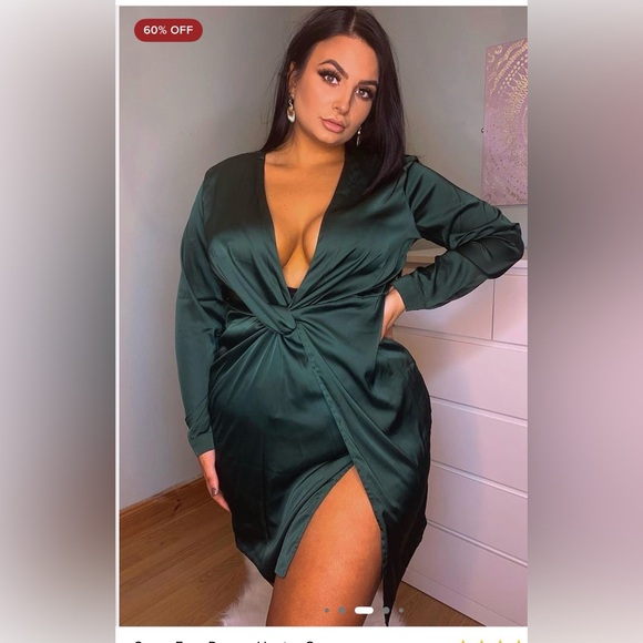 Fashion Nova Deep Green Mini Dress - Picture 3 of 4
